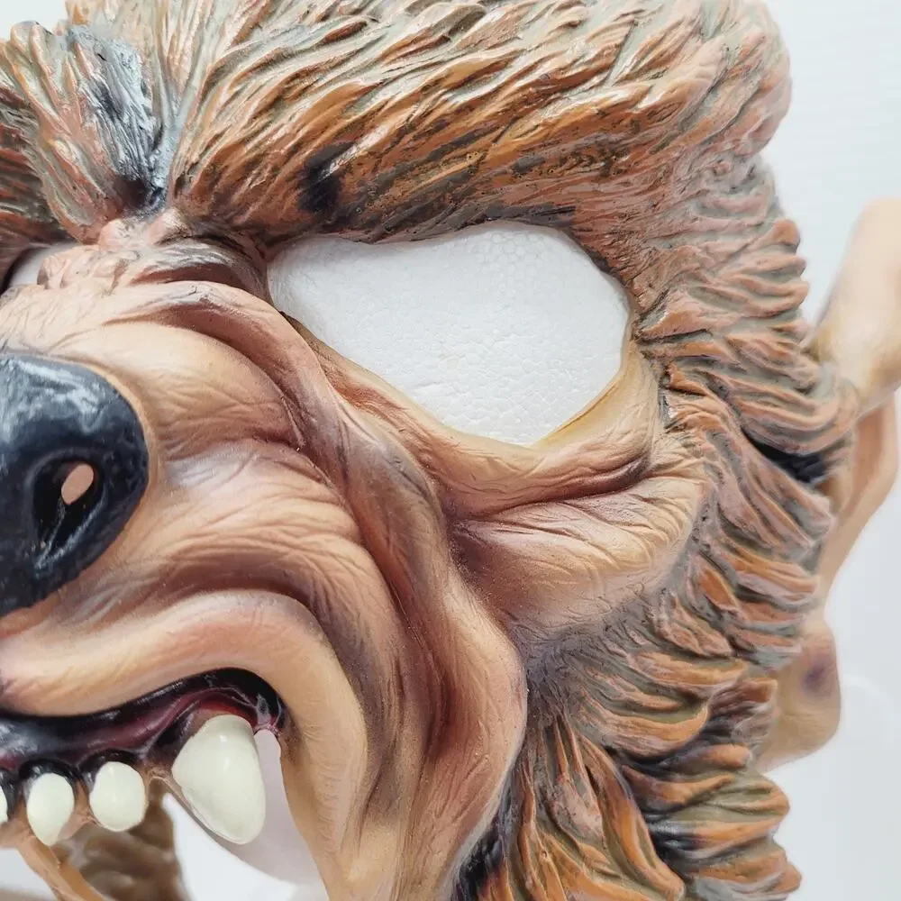 2004 Disguise Company Werewolf Halloween Mask Wolfman Heavy Rubber